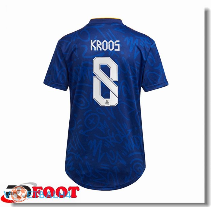 Real Madrid (KROOS 8) Dames uit jersey blauw 2021/2022