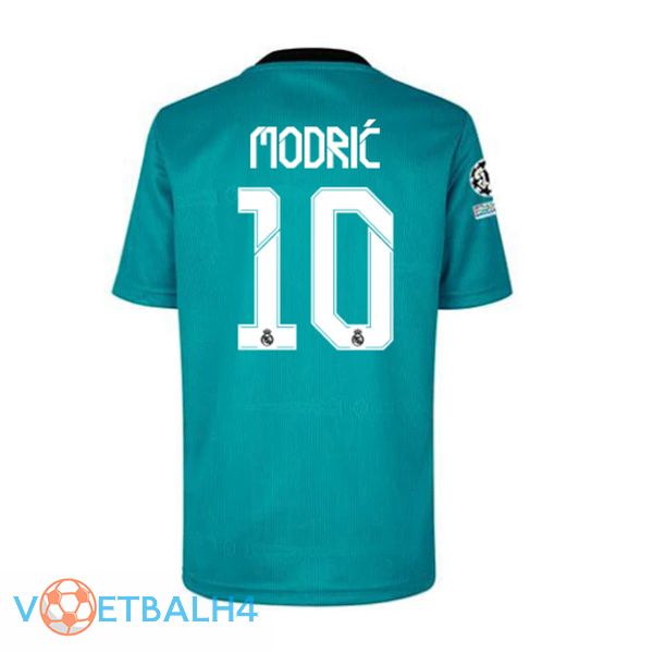 Real Madrid (MODRIC 10) derde jersey blauw groente 2021/2022