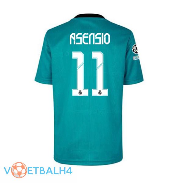 Real Madrid (ASENSIO 11) derde jersey blauw groente 2021/2022