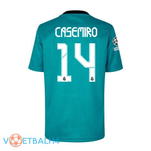 Real Madrid (CASEMIRO 14) derde jersey blauw groente 2021/2022