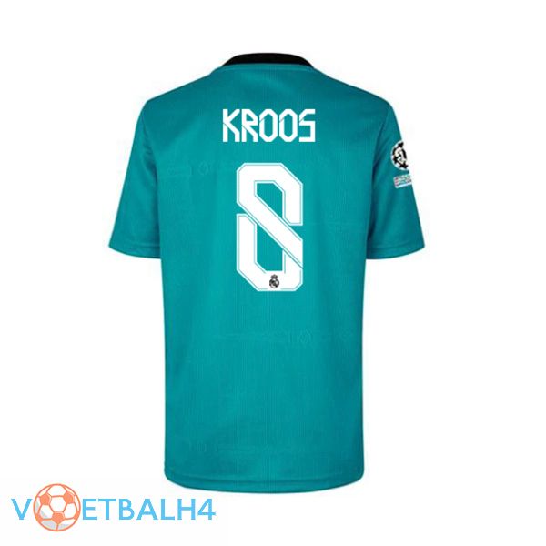 Real Madrid (KROOS 8) derde jersey blauw groente 2021/2022