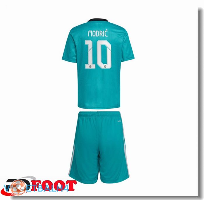 Real Madrid (MODRIC 10) kinderen derde jersey blauw groente 2021/2022