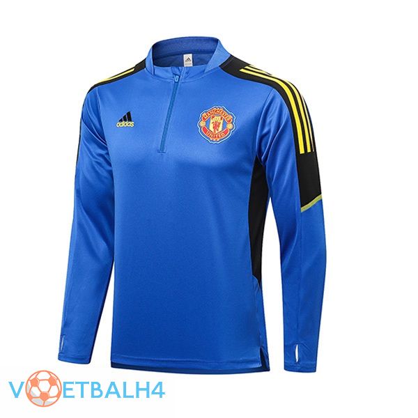 Manchester United Training Sweatshirt blauw 2021/2022