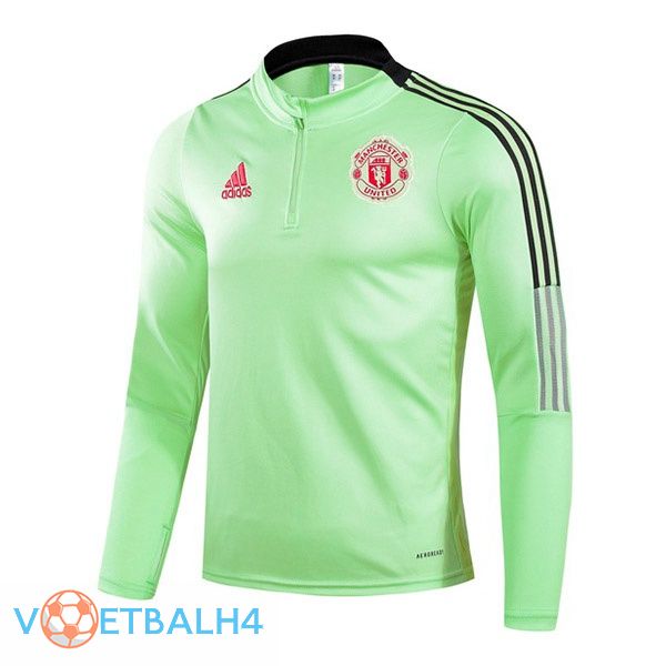 Manchester United Training Sweatshirt groente 2021/2022