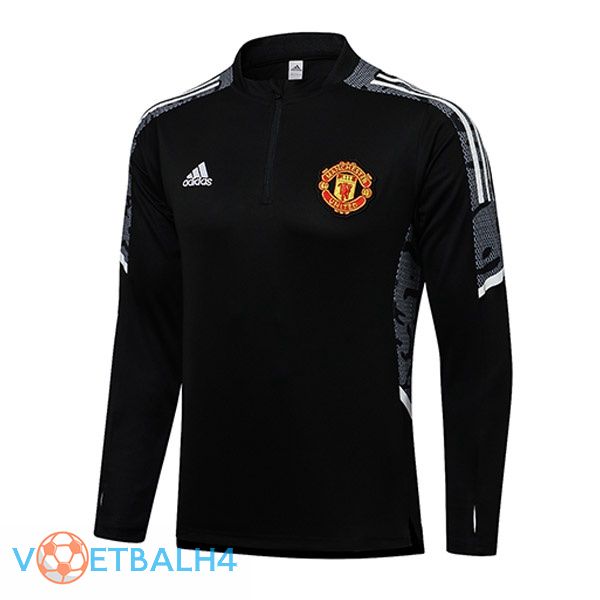 Manchester United Training Sweatshirt zwart 2021/2022