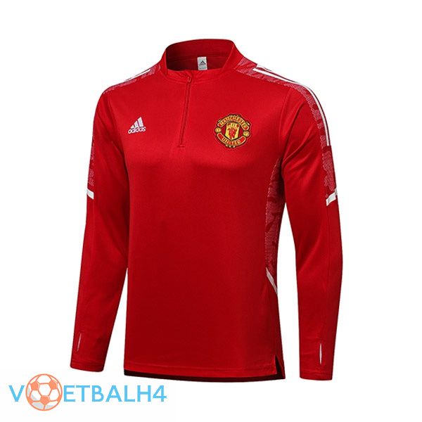 Manchester United Training Sweatshirt rood 2021/2022