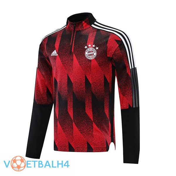 Bayern Munich Training Sweatshirt rood zwart 2021/2022