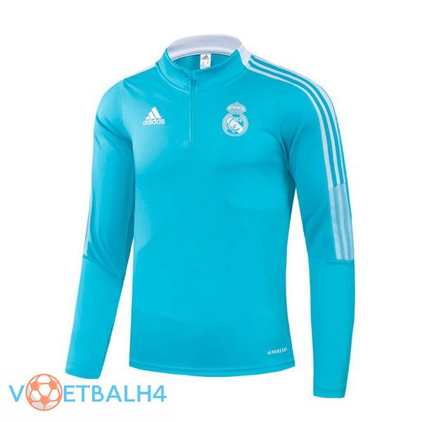 Real Madrid Training Sweatshirt blauw 2021/2022