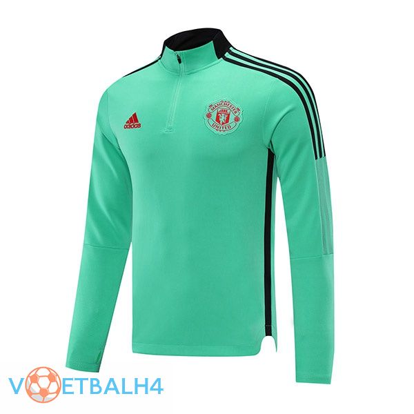 Manchester United Training Sweatshirt groente 2021/2022