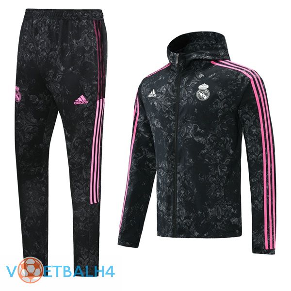 Real Madrid trainingspak Windbreaker zwart 2021/2022