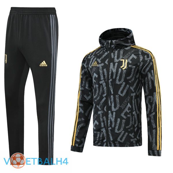 Juventus trainingspak Windbreaker zwart 2021/2022