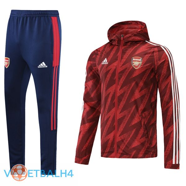 Arsenal trainingspak Windbreaker rood 2021/2022