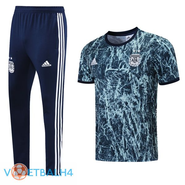 Argentinië Training T Shirt + broek blauw 2021/2022