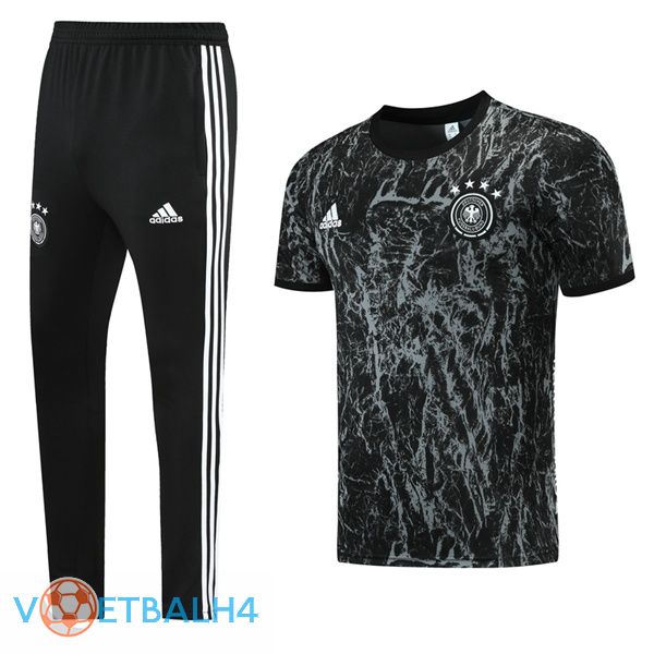 Duitsland Training T Shirt + broek zwart 2021/2022