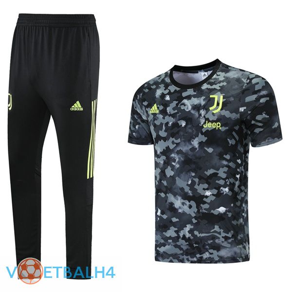 Juventus Training T Shirt + broek zwart 2021/2022