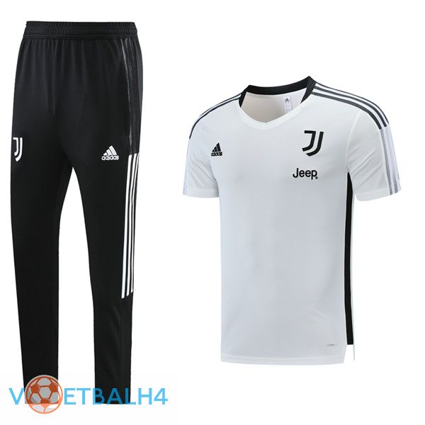 Juventus Training T Shirt + broek wit 2021/2022