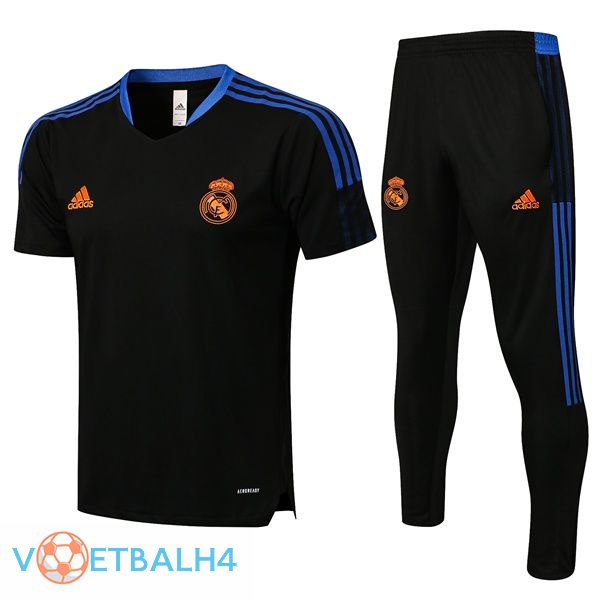 Real Madrid Training T Shirt + broek zwart 2021/2022