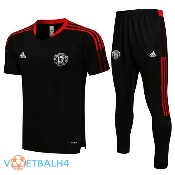 Manchester United Training T Shirt + broek zwart 2021/2022