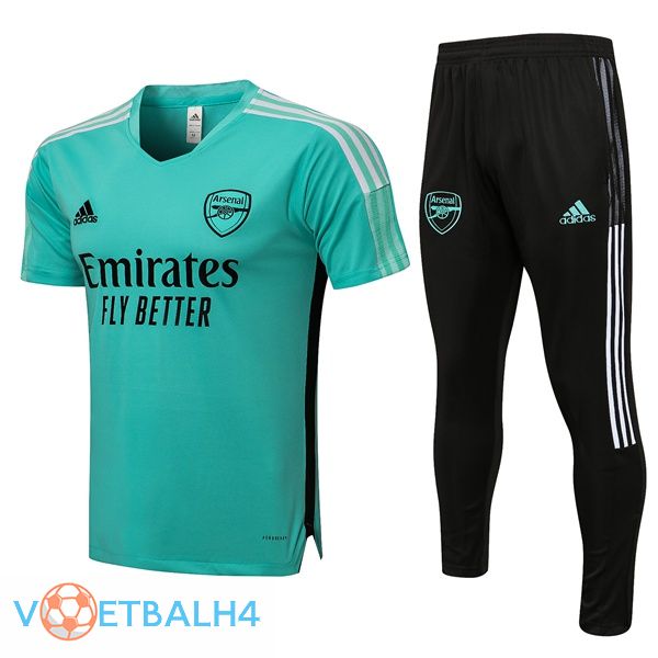 Arsenal Training T Shirt + broek groente 2021/2022