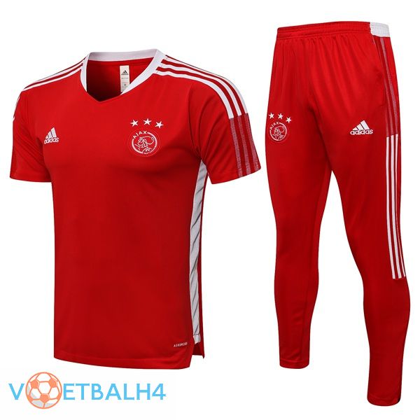 AFC Ajax Training T Shirt + broek rood 2021/2022