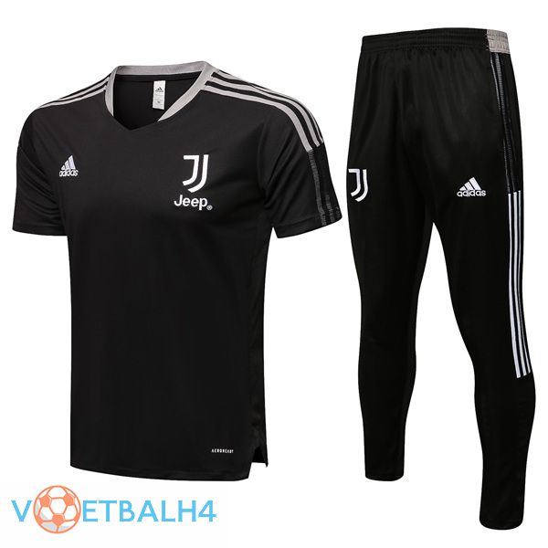 Juventus Training T Shirt + broek zwart 2021/2022