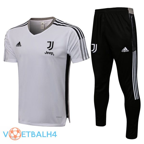 Juventus Training T Shirt + broek wit 2021/2022