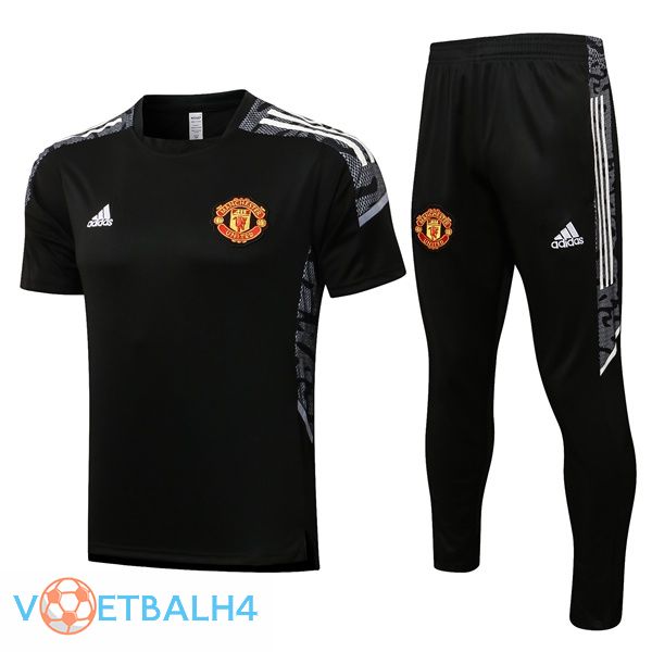 Manchester United Training T Shirt + broek zwart 2021/2022