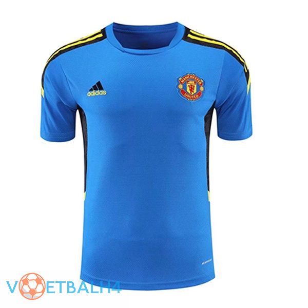 Manchester United Training T Shirt blauw 2021/2022