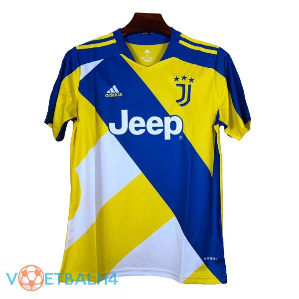 Juventus Training T Shirt geel blauw 2021/2022