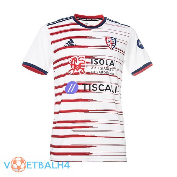 Cagliari Calcio uit jersey wit 21/22