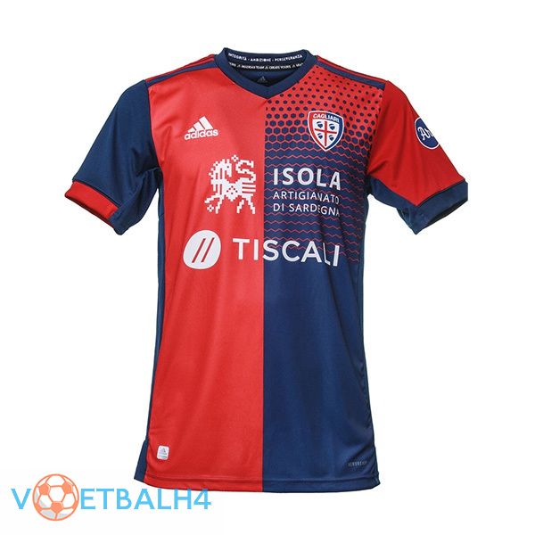 Cagliari Calcio thuis jersey rood blauw 21/22