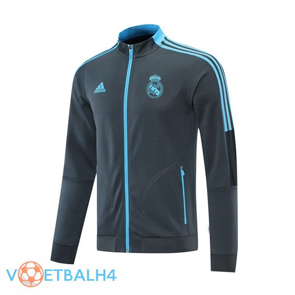 Real Madrid trainingsjack grijs 2021/2022