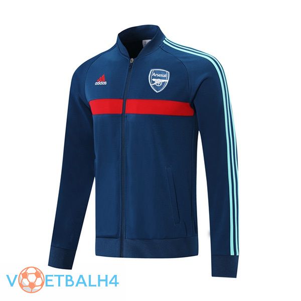 Arsenal trainingsjack blauw 2021/2022