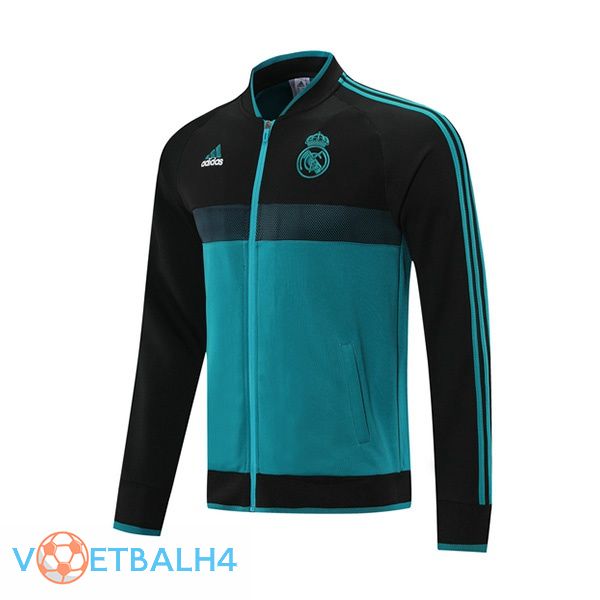 Real Madrid trainingsjack blauw zwart 2021/2022