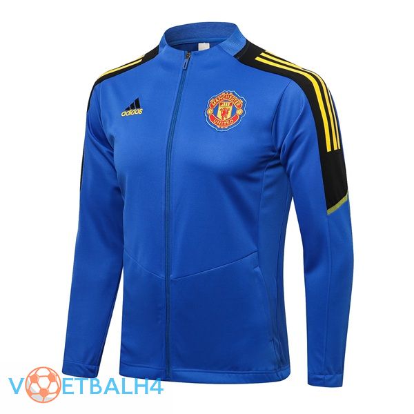 Manchester United trainingsjack blauw 2021/2022