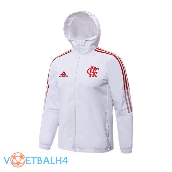 Flamengo trainingsjack Hoodie wit 2021/2022