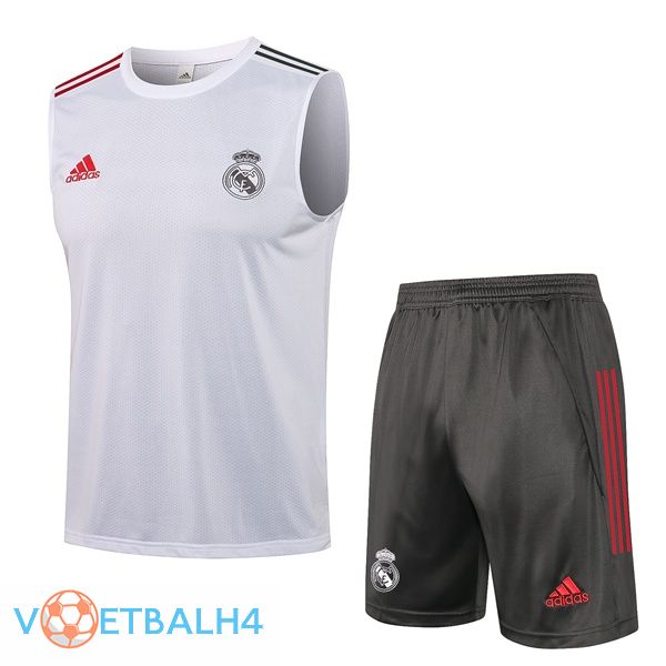 Real Madrid voetbal Vest + korte broek wit 2021/2022