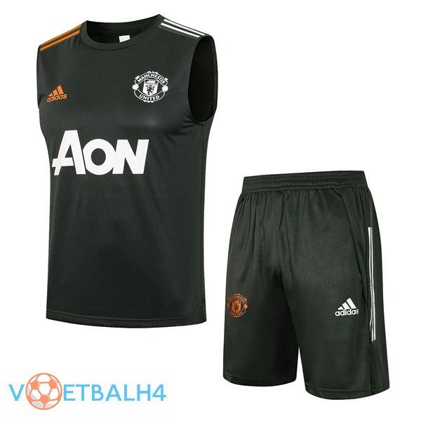 Manchester United voetbal Vest + korte broek groente 2021/2022