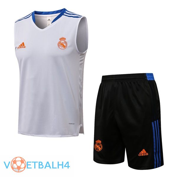 Real Madrid voetbal Vest + korte broek wit 2021/2022