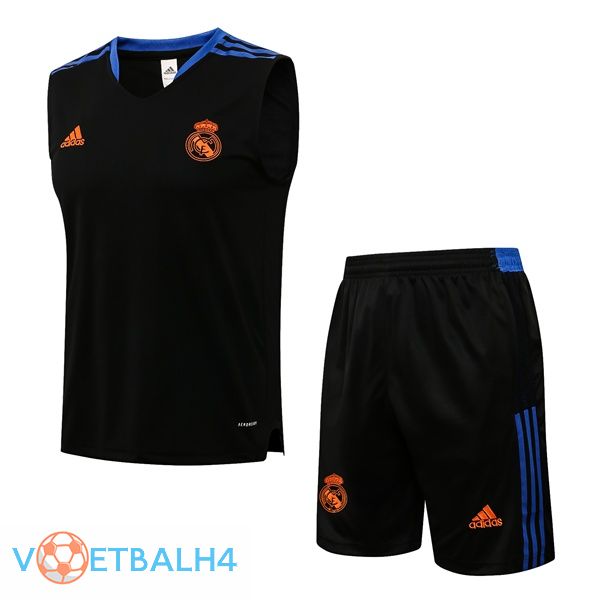 Real Madrid voetbal Vest + korte broek zwart 2021/2022