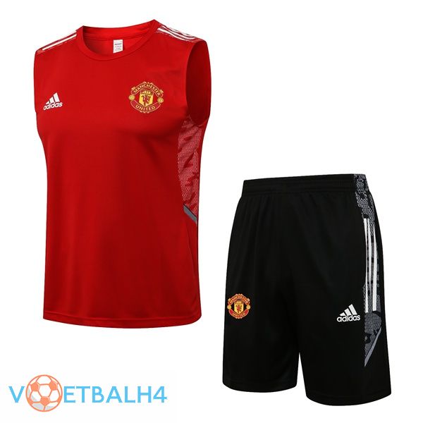 Manchester United voetbal Vest + korte broek rood 2021/2022