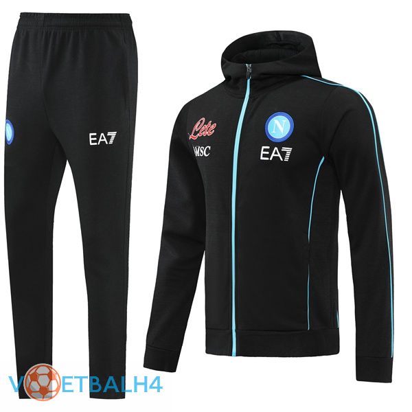 SSC Napoli trainingspak Hoodie zwart 2021-2022