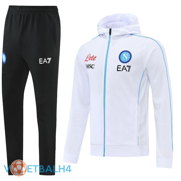 SSC Napoli trainingspak Hoodie wit 2021-2022