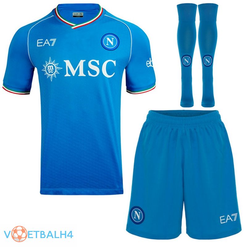 SSC Napoli voetbal jersey thuis (korte broek + sok) 2023/2024