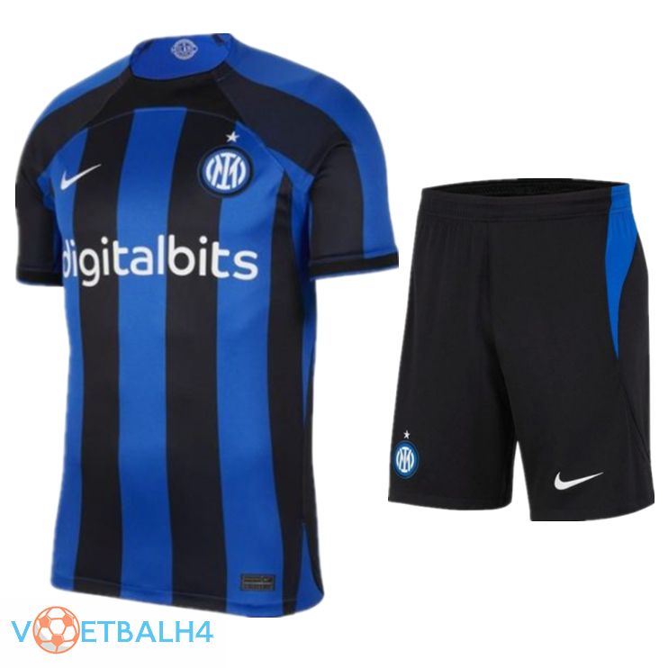 Inter Milan voetbal jersey thuis + korte broek 2022/2023