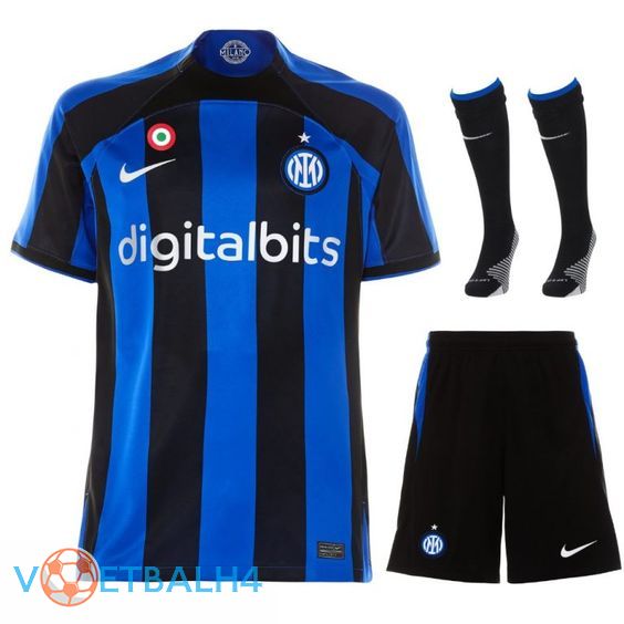 Inter Milan voetbal jersey thuis (korte broek + sok) 2022/2023