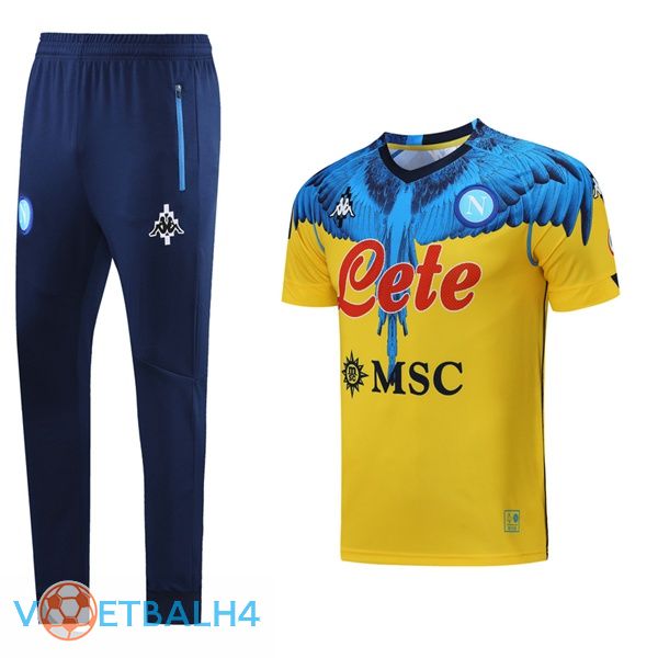 SSC Napoli Training T Shirt + broek geel 2021/2022