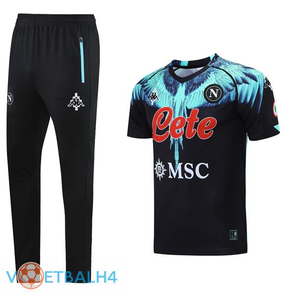 SSC Napoli Training T Shirt + broek zwart 2021/2022