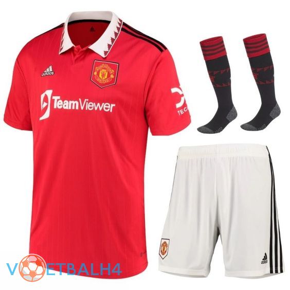 Manchester United voetbal jersey thuis (korte broek + sok) 2022/2023