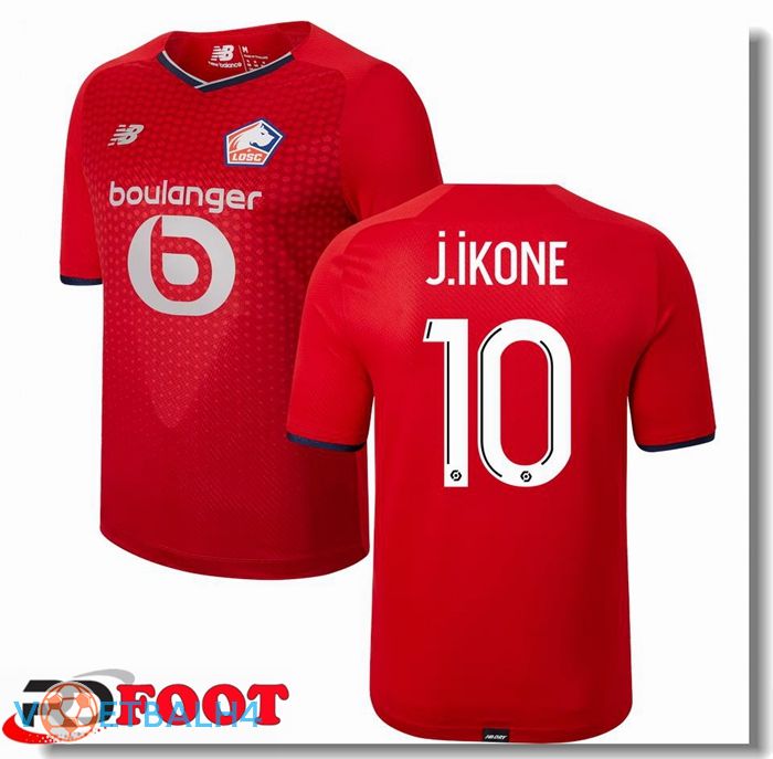 Lille LOSC (J.IKONE 10) thuis jersey rood 2021/2022